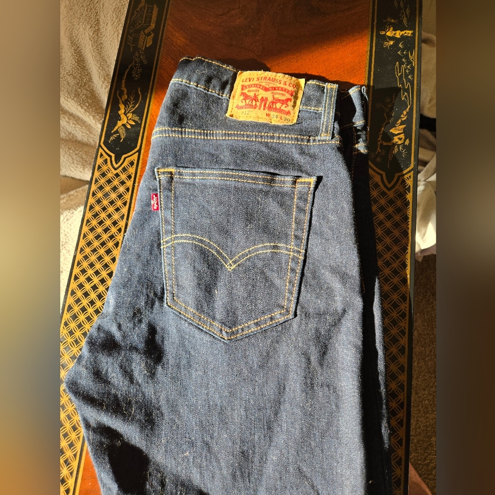 Levi's Men's Dark Blue Straight Jeans